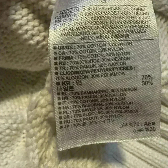 Banana Republic Cropped Knit Crewneck Sweater Size L. - Picture 9 of 9